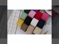 5 আকারের কর্ডুরয় দাড়ি হট স্ট্যাম্পিং ডট রিবন রিবন 38mm নম DIY হস্তনির্মিত আনুষাঙ্গিক মিষ্টি প্যাকেজিং