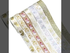 সোনার ক্রিসমাস রিবন, ক্রিসমাস মালা, ক্রিসমাস গাছ, কলি, সজ্জা, DIY উপহার প্যাকেজিং,