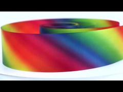 মেইসিডা রিবন তাপ স্থানান্তর মুদ্রণ থ্রেড বেল্ট গ্রেডিয়েন্ট রঙের রং রেইনবো রিবন কাস্টমাইজড পলিস্টার