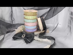 স্যান্ডউইচ লেন্স, তুষার গাজ, রিবন 15 মিমি, বোনা কাপড়, পোশাকের আনুষাঙ্গিক, চুলের আনুষাঙ্গিক, DIY bu