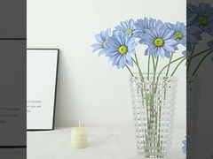 গ্রীষ্মকালীন ক্রাইসেন্থেমাম কৃত্রিম ফুল থেকে তৈরি গৃহ বিবাহের জন্য তিন টুকরা নকল সিল্ক কাপড়