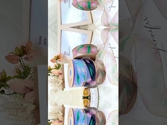 নতুন অনলাইন কোরিয়ান রিবন টিউলিপ তুষার রেশম রিবন ফুল প্যাকেজিং চুলের আনুষাঙ্গিক নম পোশাক রিবন