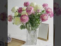 সিমুলেটেড হাই-এন্ড 3 মাথা প্লাশ হাজার পোজ কমলা ফুল, মহাসাগর peony, সিমুলেটেড ফুল, হোম বিবাহ