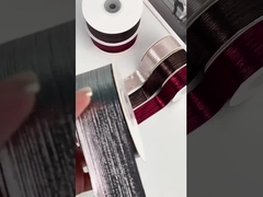 স্বর্ণ এবং রৌপ্য রেখাযুক্ত গরম স্ট্যাম্পিং চকচকে পৃষ্ঠতল রিবন