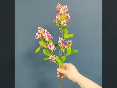 হাজার মাইল সুগন্ধি একক শাখা গোল্ডেন ওসম্যান্থাস সিমুলেটেড ফুল উচ্চ মানের লিলাক ফুল এল