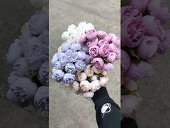 চা গোলাপের ২৭টি কৃত্রিম ফুলের তোড়া, ল্যাফাইট, কৃত্রিম ফুলের বিয়ের তোড়া, ঘর সাজানোর জন্য