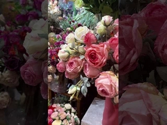 গোলাপের সিমুলেশন জাল ফুল ডাইনিং টেবিল, কফি টেবিল সজ্জা তোড়া, উচ্চ শেষ অনুভূতি, জ্বলন্ত