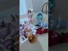 মিনি ছোট ফুলের তোড়া ক্রিসমাস এবং ভ্যালেন্টাইনস ডে গোলাপ সাবান ফুল উপহার বাক্স বিবাহের সাথে মেলে