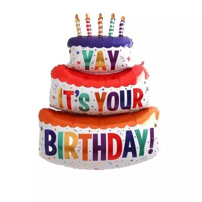 কেনা জন্মদিনের পার্টি সাজানোর জন্য কেক থিম অ্যালুমিনিয়াম ফয়েল বেলুন বাচ্চাদের খেলনা অনলাইনে উৎপাদন