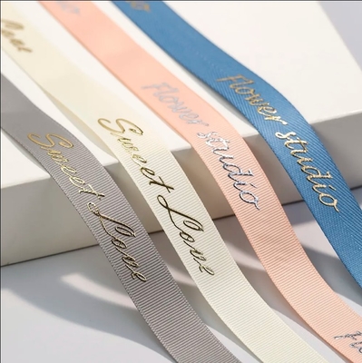 কেনা উপহার প্যাকেজিং এবং সজ্জা জন্য কাস্টম মুদ্রিত Grosgrain রিবন online manufacture