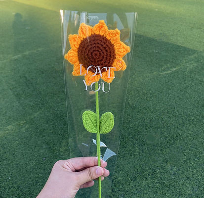 কেনা 20x35 সেমি বাস্তবসম্মত বোনা সুতা ফুলের তোড়া একাধিক রঙের পছন্দ সহ অনলাইনে উৎপাদন