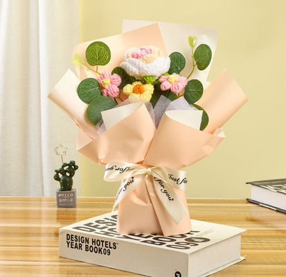 কেনা বিভিন্ন ধরণের ফুল বোনা কৃত্রিম ফুল 30x24 সেমি অনলাইনে উৎপাদন