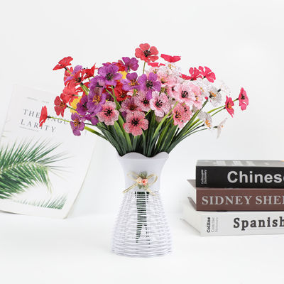 কেনা 20x30 সেমি কৃত্রিম ফুলের তোড়া বিয়ের জন্য বেগুনি ফুলের বান্ডেল একাধিক রঙের হোম ডেকোরেশন ফটোগ্রাফি অনলাইনে উৎপাদন