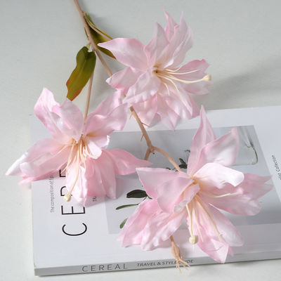 কেনা সিল্ক ফ্যাব্রিক লিলি বিবাহের রাস্তা গাইড হোম লিভিং রুম সজ্জা কৃত্রিম ফুল অনলাইনে উৎপাদন