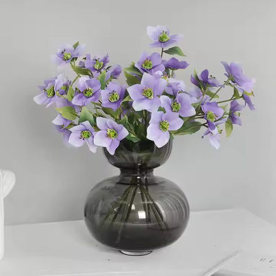 কেনা পাইকারি 5 হেডস ডড্ডার ফুল কৃত্রিম হেলিবোরে ফুল হোম সজ্জা জন্য অনলাইনে উৎপাদন