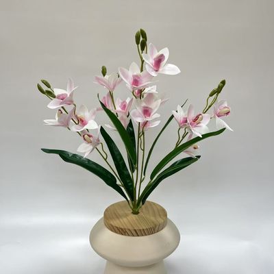 কেনা নতুন প্রোডাক্ট সিমুলেশন ফুল ৫-ফোর্ক বান্ডিল হুইলান লিভিং রুম হোম আসবাবপত্র হোটেল অলঙ্কার ফটোগ্রাফি সজ্জা জাল ফুলের তোড়া অনলাইনে উৎপাদন