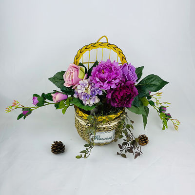 কেনা নির্মাতার নতুন অনুকরণ ইউরোপীয় শৈলী পিয়নি সমন্বয় হরটেনজিয়া ফ্যাব্রিক বাড়ির বিবাহ, শিং আকৃতির ফুল ব্যবস্থা এবং প্রাচীর ঝুলন্ত জন্য bouquet অনলাইনে উৎপাদন