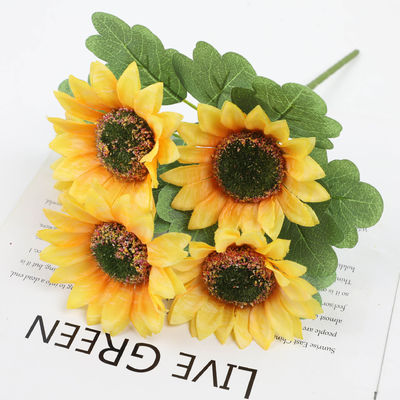 কেনা সূর্যমুখী সিমুলেশন ফুল গ্রাম শৈলী সূর্যমুখী হোম হোটেল বিবাহের রেশম ফুল সজ্জা অলঙ্কার বহিরঙ্গন ফুলের তোড়া পাইকারি অনলাইনে উৎপাদন