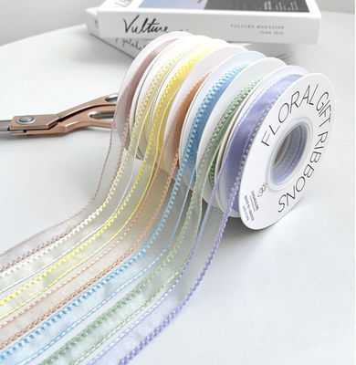 কেনা কোরিয়ান ওয়েভ এজ স্নো সিল্ক রিবন ফুলের প্যাকেজিং DIY উপাদান তোড়া বাঁধাই ফুল উন্নত আলংকারিক স্ট্রিপ অনলাইনে উৎপাদন