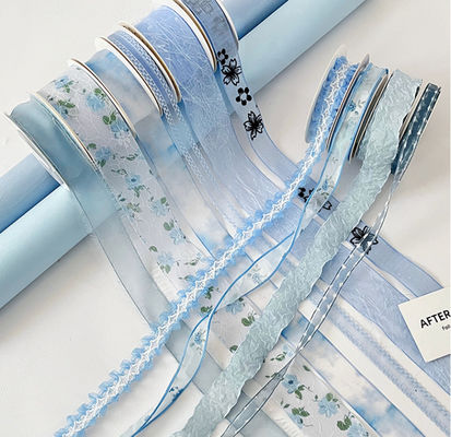 কেনা মানবসৃষ্ট নীল মহাসাগর স্বপ্ন অনুসন্ধান সিরিজ রিবন ফুল ফুলের ফুলের ফুলের প্যাকেজিং রিবন ফুলের সজ্জা উপাদান ব্যাচ হস্তনির্মিত DIY অনলাইনে উৎপাদন