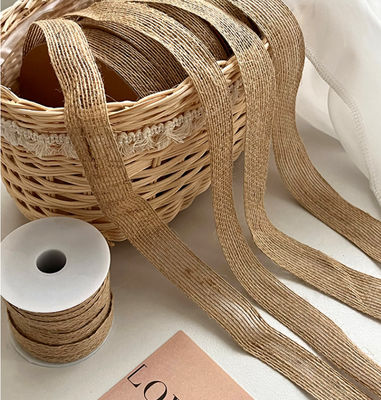 কেনা ফুলের দোকান তাজা ফুলের বান্ডিল প্যাকেজিং উপকরণ কোরিয়ান স্টাইলের লিনেন বেল্ট বুনন চুলের অ্যাকসেসরিজ অনলাইনে উৎপাদন