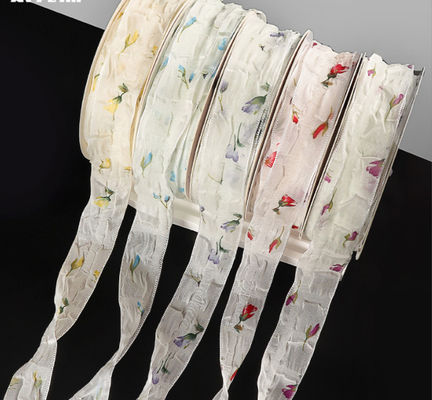 কেনা Qixi ভ্যালেন্টাইনস ডে ফুলের তোড়া প্যাকেজিং তাজা ফুল রিবন এবং 3 সেমি / 10 মি প্যাকেজিং ব্যবহারের জন্য অনলাইনে উৎপাদন