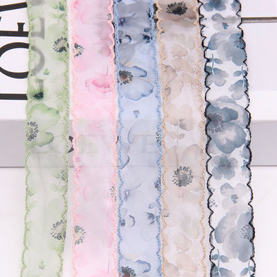 ভালো দাম নির্মাতার স্পট 2.5-5 সেমি ডাবল কানের দড়ি শিফন মুদ্রিত রিবন চীনা শৈলী চুল আনুষাঙ্গিক হেডওয়্যার DIY সিল্ক রিবন অনলাইন