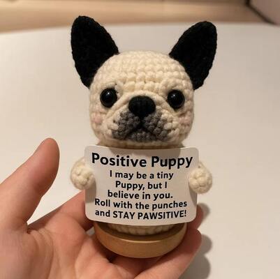 ভালো দাম Handmade Positive Crochet Puppy Soft Plush Anime Keychain Doll with Cotton Filling Weighted for Home Baby or Birthday Gift অনলাইন